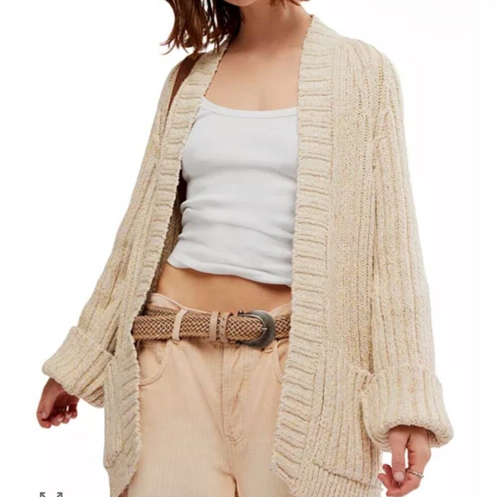 NWT Free People Blossom Open Front Cardigan Size Small